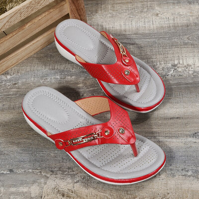 Darlene - Chanclas de Tacón Bajo