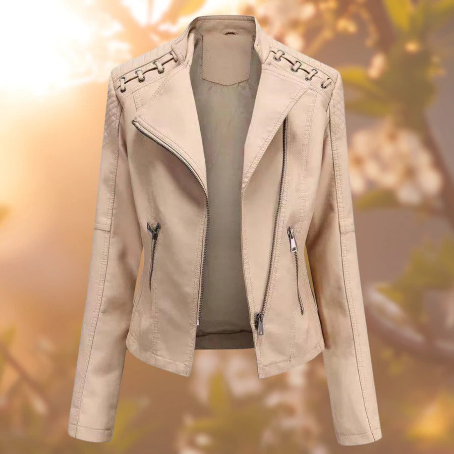 Lara – Chaqueta de Cuero Clásica
