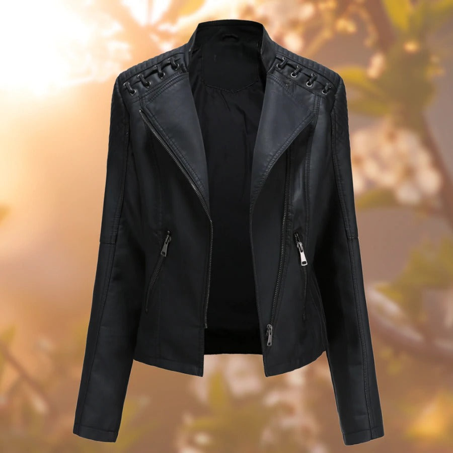 Lara – Chaqueta de Cuero Clásica