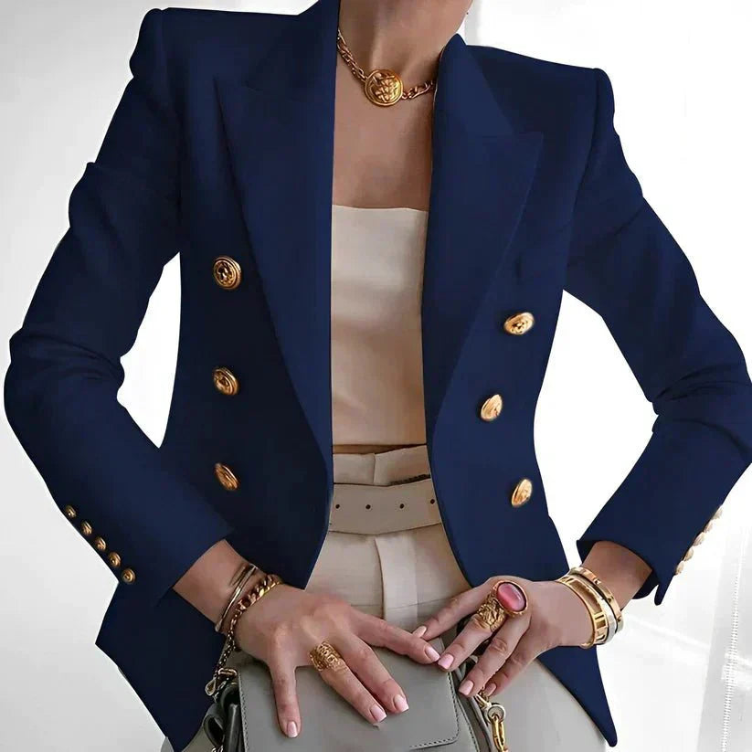 Clara – Blazer de Doble Botonadura