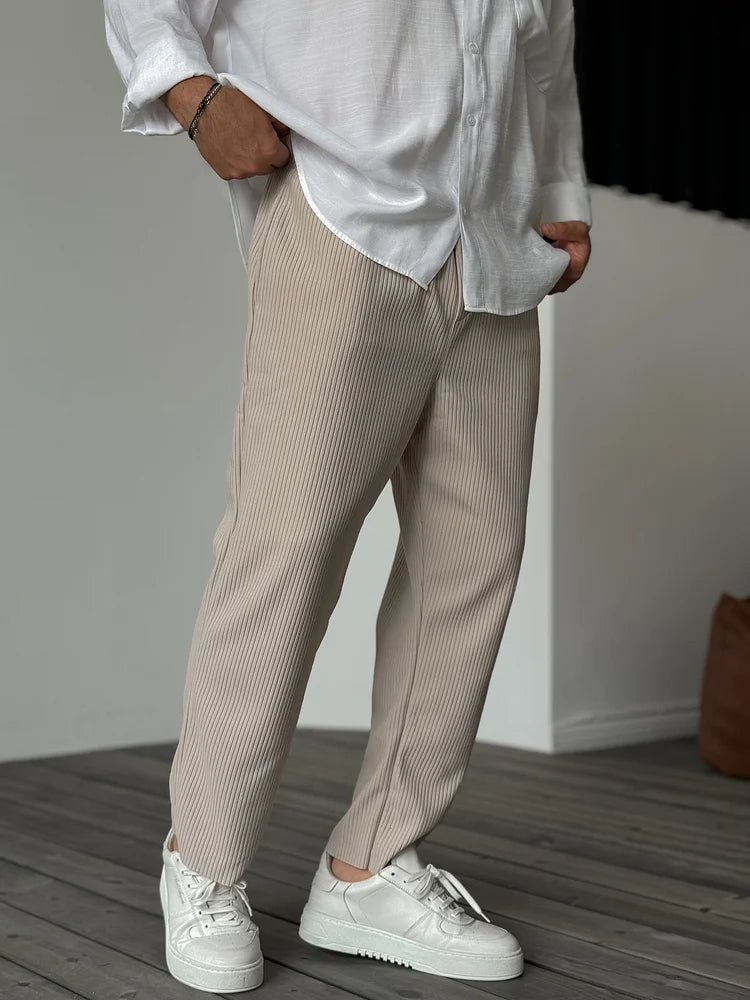 Ralph - Pantalones de Punto Canalé para Comodidad Todo el Día