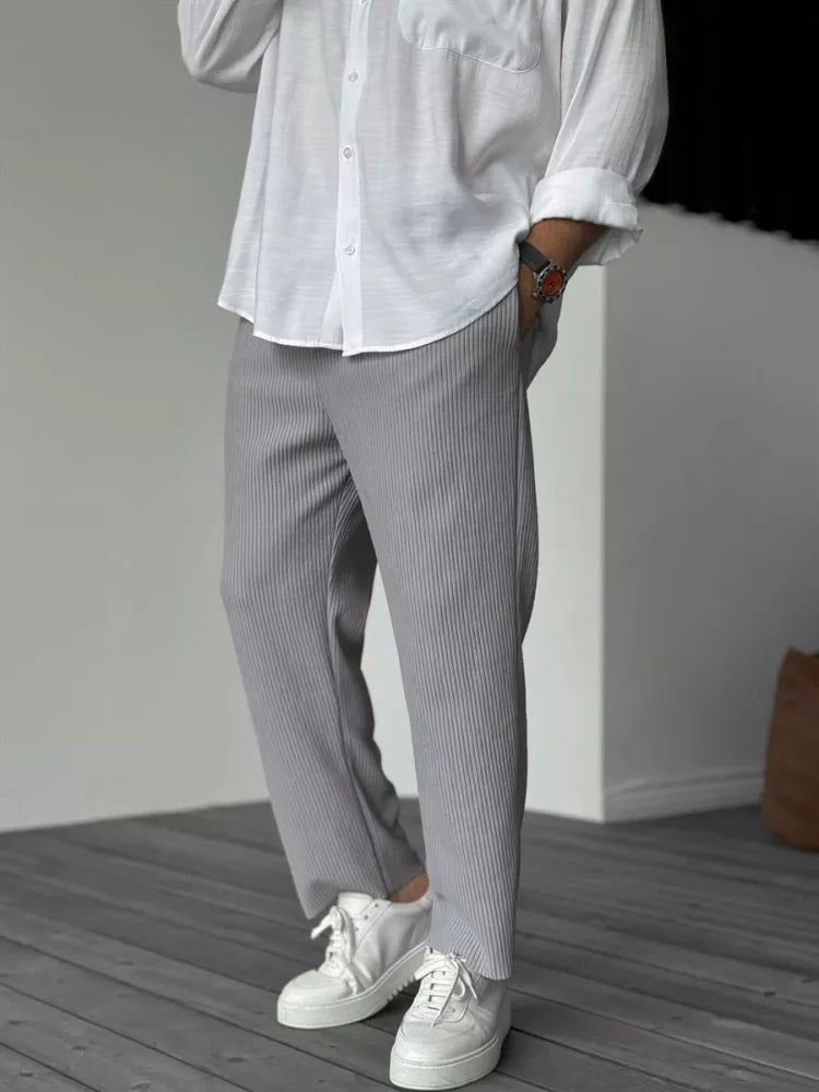 Ralph - Pantalones de Punto Canalé para Comodidad Todo el Día