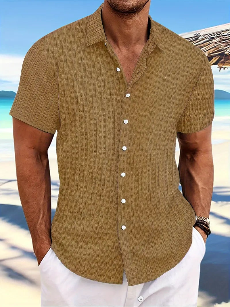 Troy - Camisa Clásica de Botones