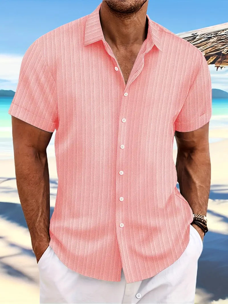 Troy - Camisa Clásica de Botones