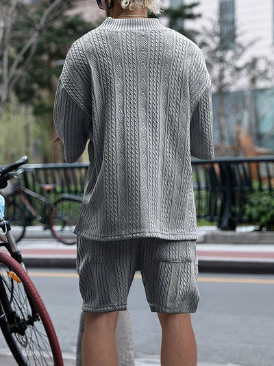 Johan - Set en Punto Casual para Casa y Actividades al Aire Libre