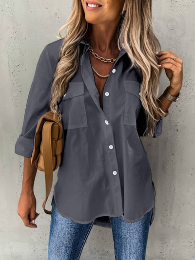 Kaitlyn - Camisa de Manga Larga con Botones