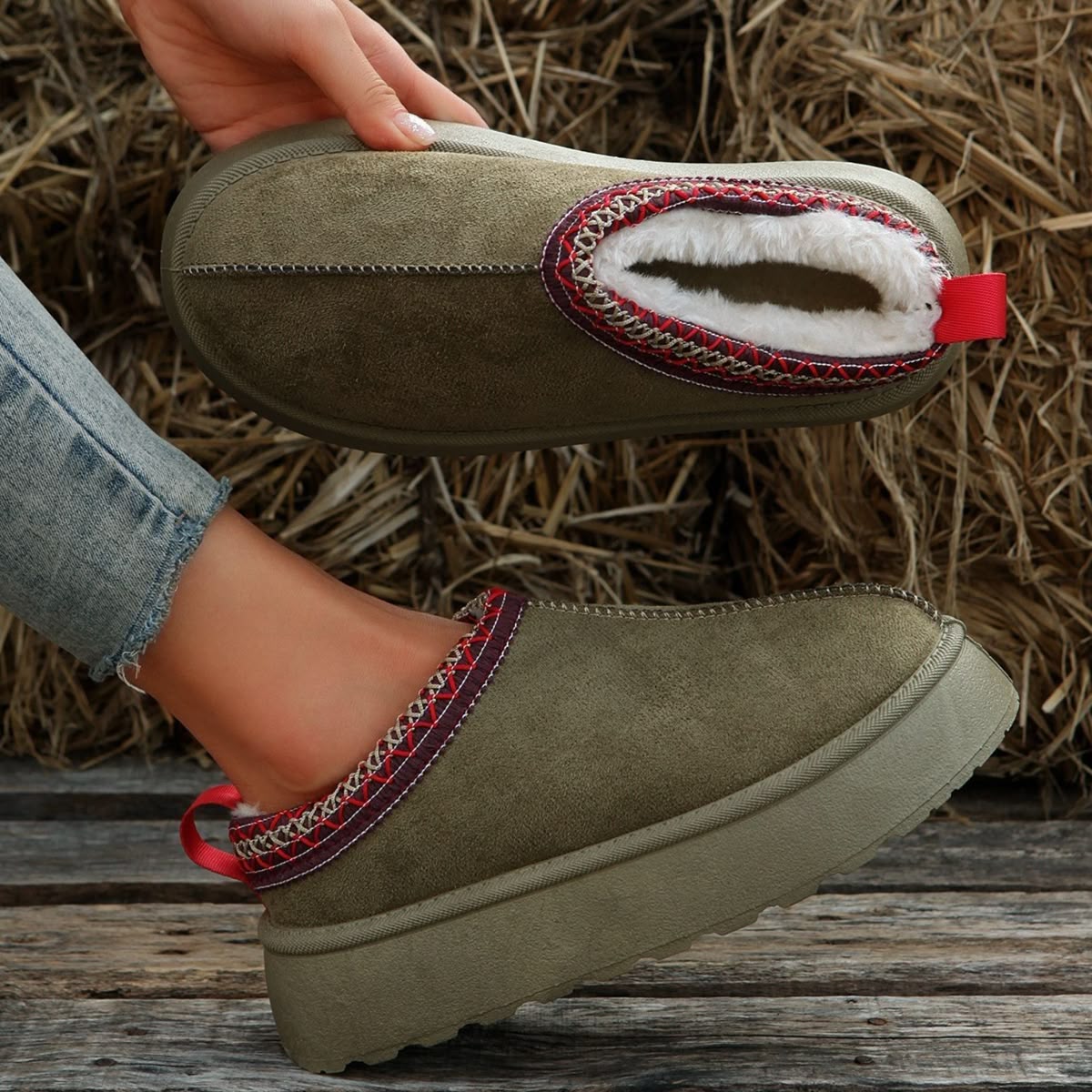 Audrey – Botas de Nieve Estilo de Moda Muffin