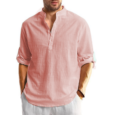 Russell - Camisa casual de manga larga para hombres