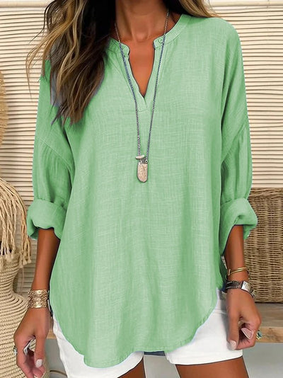 Vera - Blusa de lino estilo casual