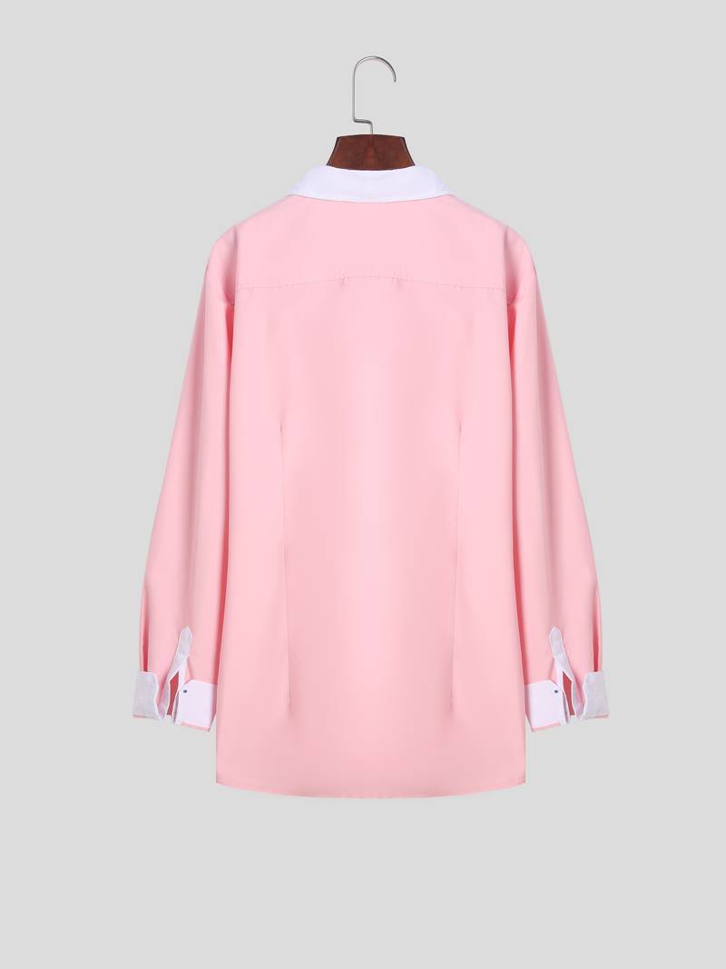 Tonie – Camisa Elegante con Contraste de Corte Moderno