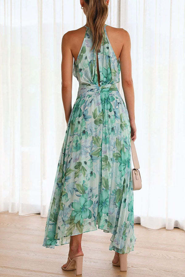 Jinora - Vestido versátil a la rodilla con estampado de flores