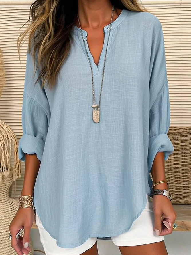 Vera - Blusa de lino estilo casual