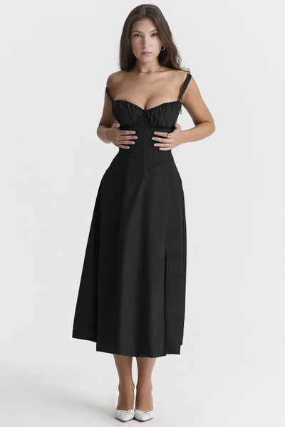 Carmen - Vestido de verano bustier cómodo con estampado floral