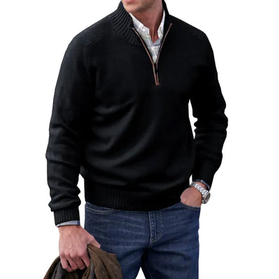 Huron - Cremallera Pullover Cachemir Calidad Premium