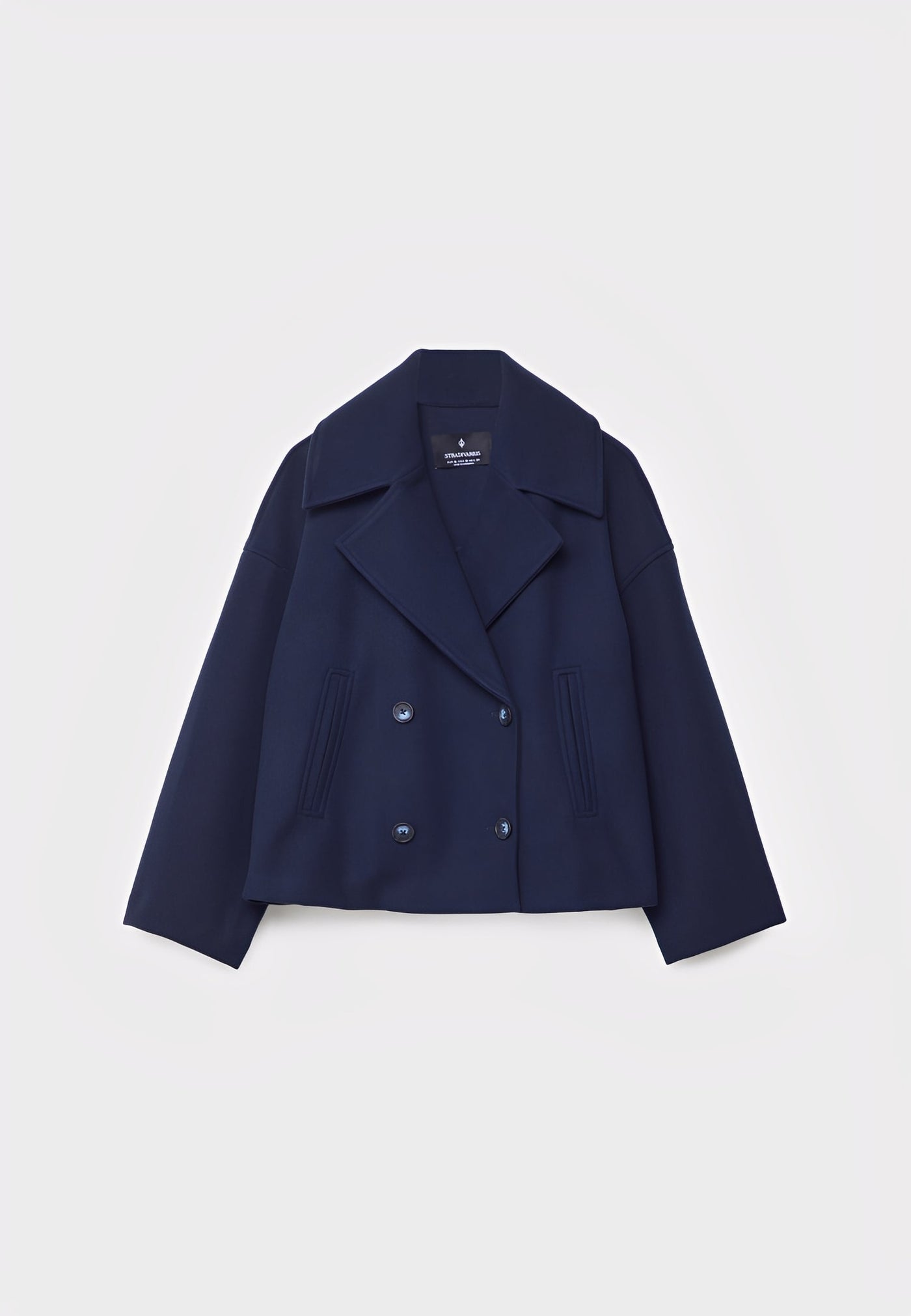 Claire – Corta Elegante Chaqueta de Doble Botonadura