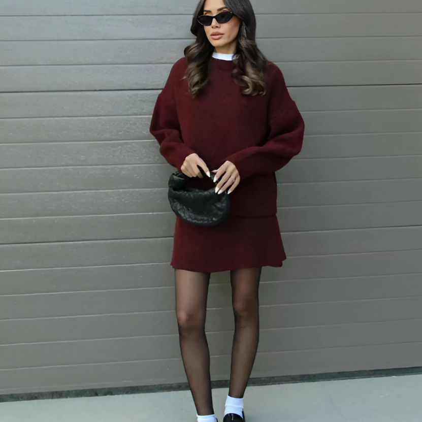 Amelie – Conjunto de Falda y Pullover