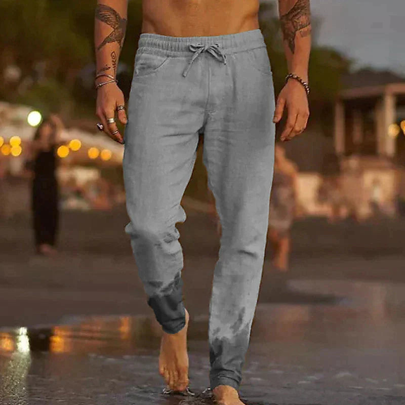 Mike - Pantalones de Lino Atemporales para Hombre