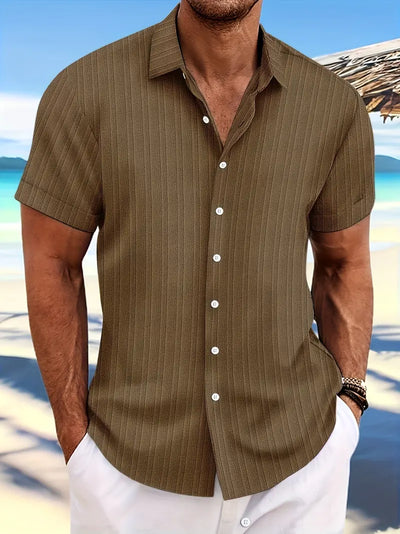 Troy - Camisa Clásica de Botones