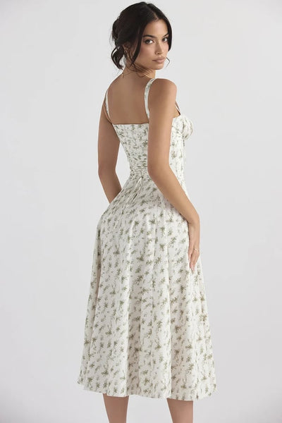 Carmen - Vestido de verano bustier cómodo con estampado floral
