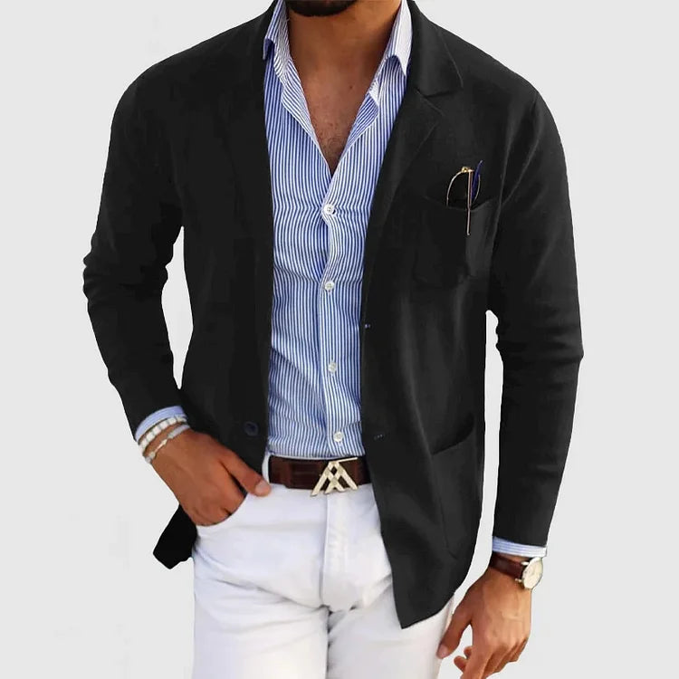 Nico – Elegante blazer de hombre con solapa y botones
