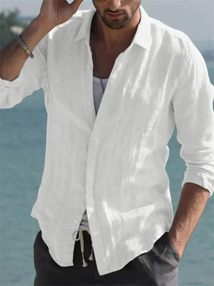 Elias – Camisa de Lino de Corte Moderno