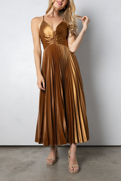 Sophia - Vestido cruzado plegable