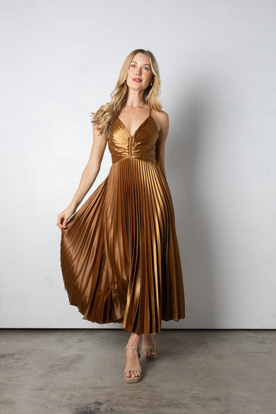 Sophia - Vestido cruzado plegable
