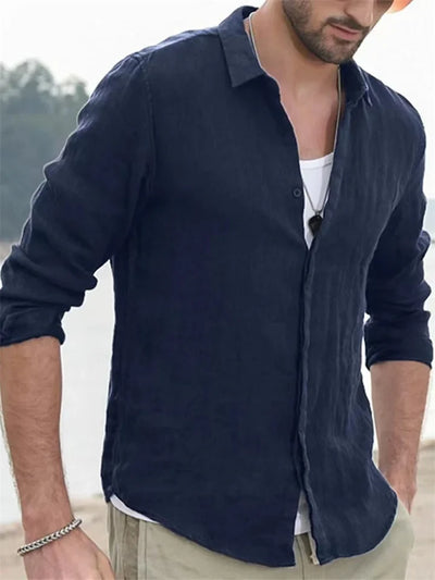 Elias – Camisa de Lino de Corte Moderno