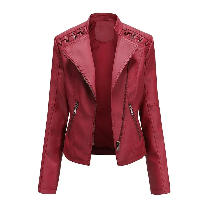 Sofie - Chaqueta de Cuero Elegante para Todos los Días