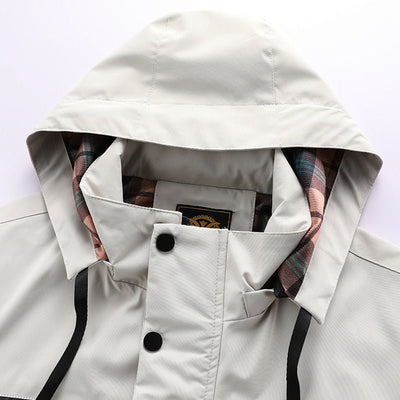 Luke – Chaqueta Impermeable en Titanio