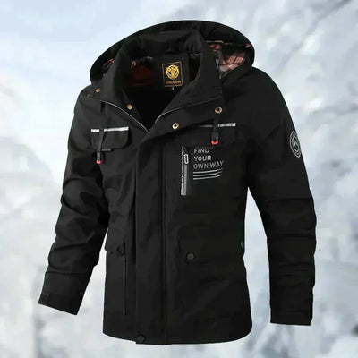 Luke – Chaqueta Impermeable en Titanio