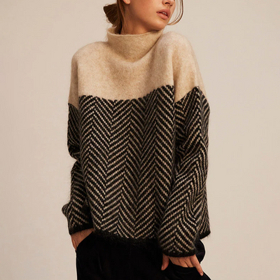 Sina - Elegante Suéter de Cuello Alto Mujer