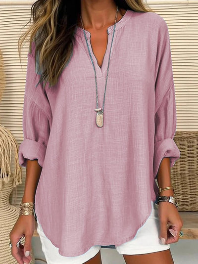 Vera - Blusa de lino estilo casual