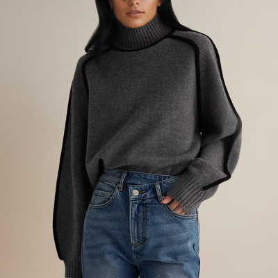 Aurora - Acogedor Jersey de Cuello Alto para Mujer