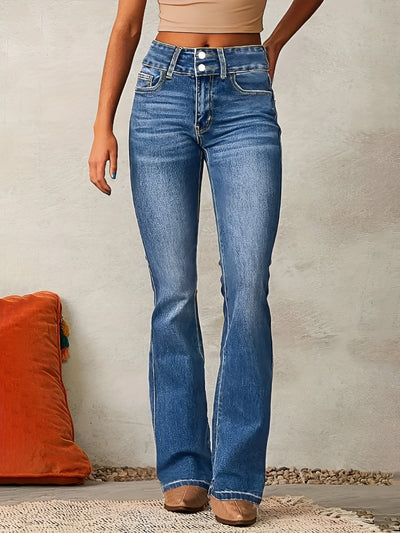 Neely - Jeans casuales con tiro alto para mujeres