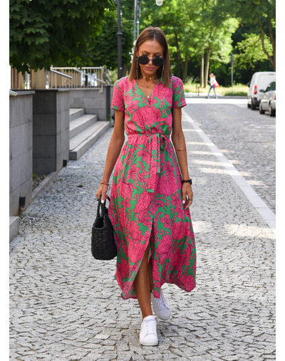 Eska - Vestido Floral Versátil para Mujeres