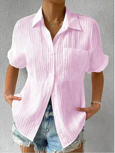 Desiire - Camiseta moderna y elegante para mujer con bolsillo