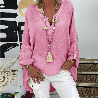 Mia – Blusa Elegante de Lino