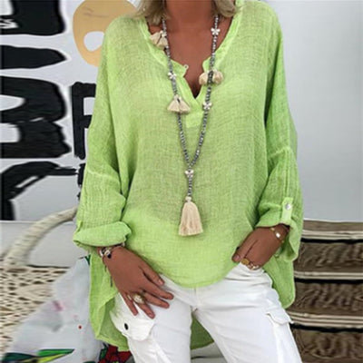 Mia – Blusa Elegante de Lino