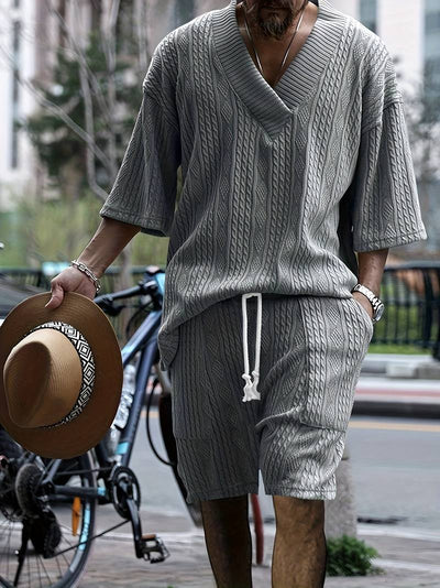 Johan - Set en Punto Casual para Casa y Actividades al Aire Libre