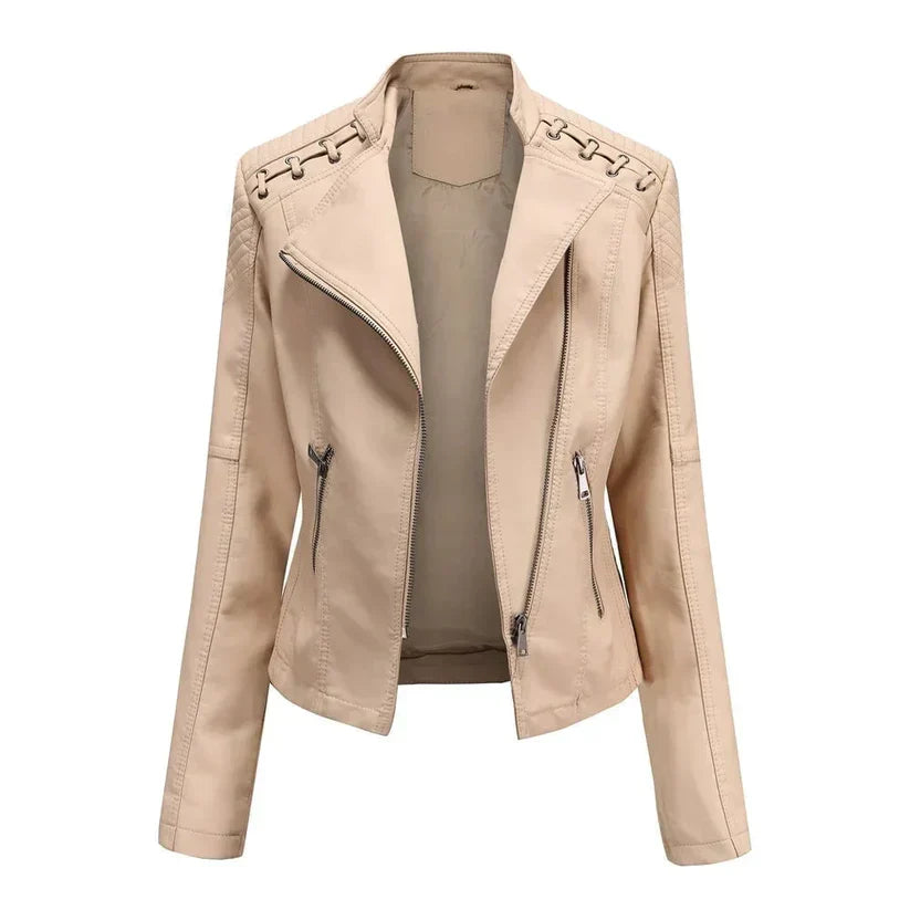 Sofie - Chaqueta de Cuero Elegante para Todos los Días
