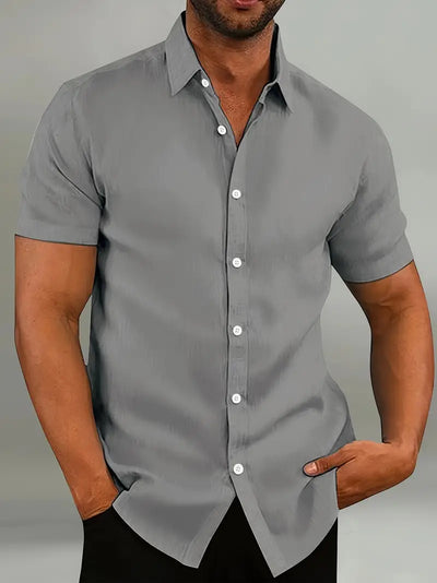 Neil - Camisa Casual con Cuello Button-Down