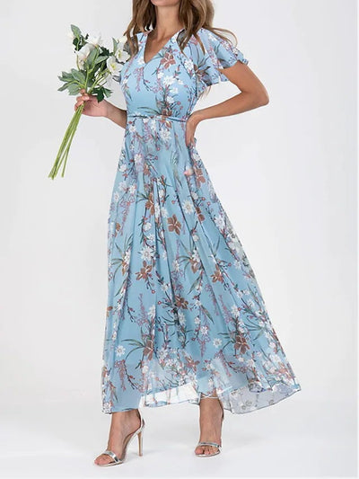 Pamy - Vestido veraniego ligero con estampado floral para cualquier ocasión