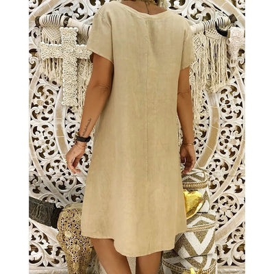 Felicia - Vestido de algodón holgado y casual