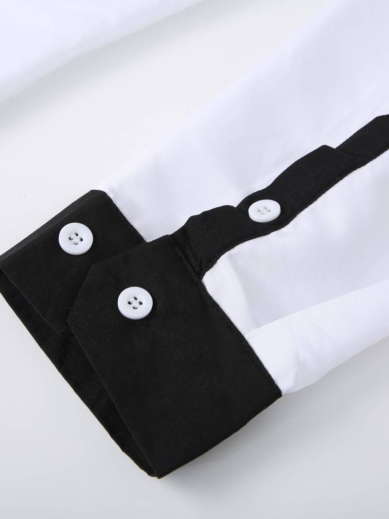 Tonie – Camisa Elegante con Contraste de Corte Moderno