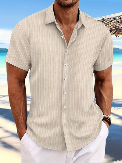 Troy - Camisa Clásica de Botones