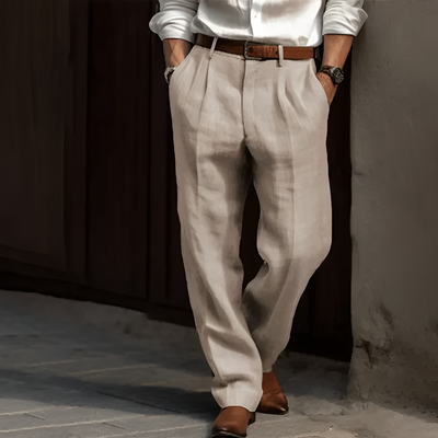 Zaiden - Pantalones retro con pierna recta para hombres