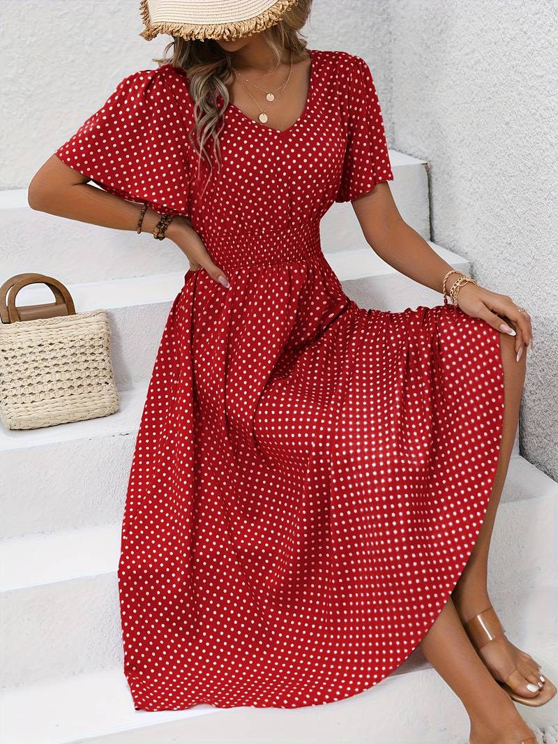 Melanie - Vestido con Estampado Floral Vibrante para Primavera y Verano