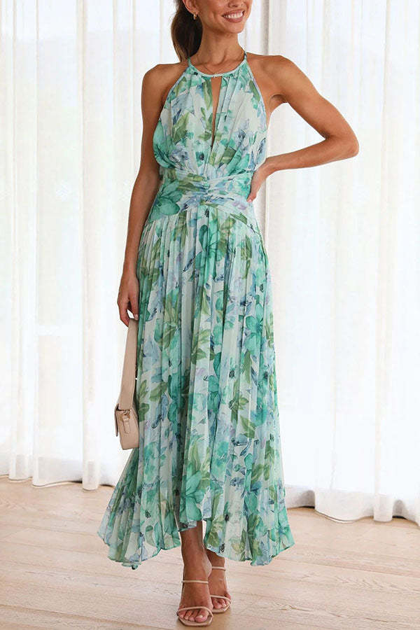Jinora - Vestido versátil a la rodilla con estampado de flores