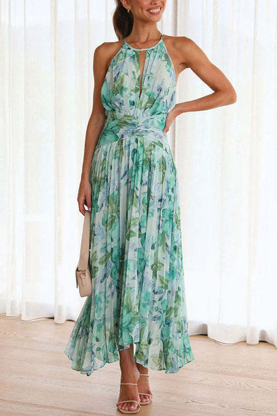 Jinora - Vestido versátil a la rodilla con estampado de flores